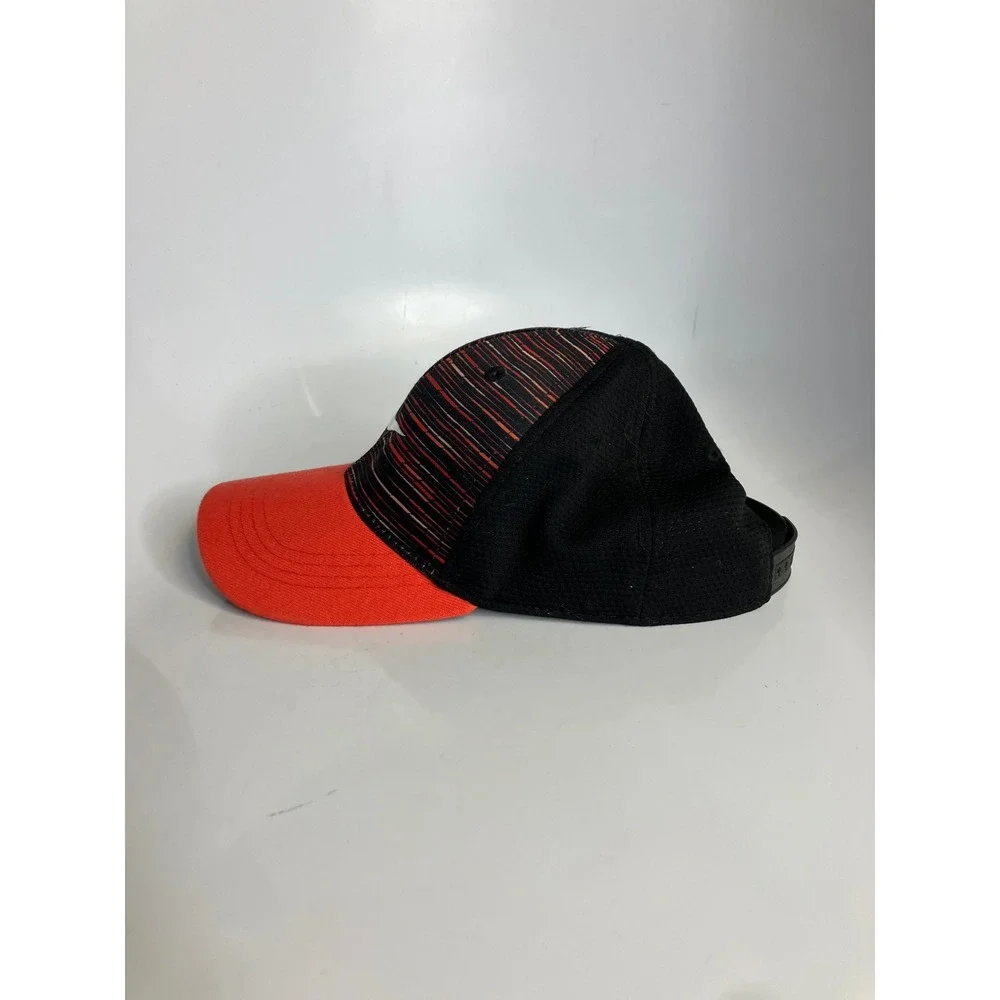 Nike Snapback Hat Kids 4-7 Red Black Striped‎ Mesh Excellent Athletic Cap